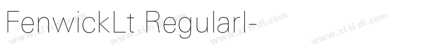 FenwickLt RegularI字体转换